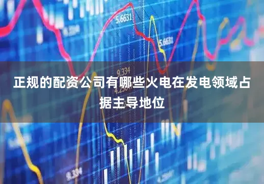 正规的配资公司有哪些火电在发电领域占据主导地位