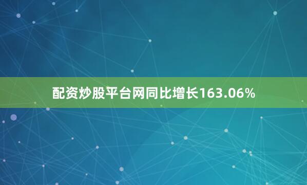 配资炒股平台网同比增长163.06%